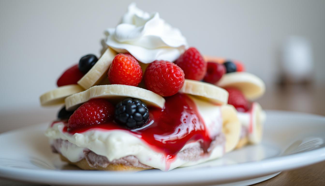 Banana Split Dessert Fruit Layer