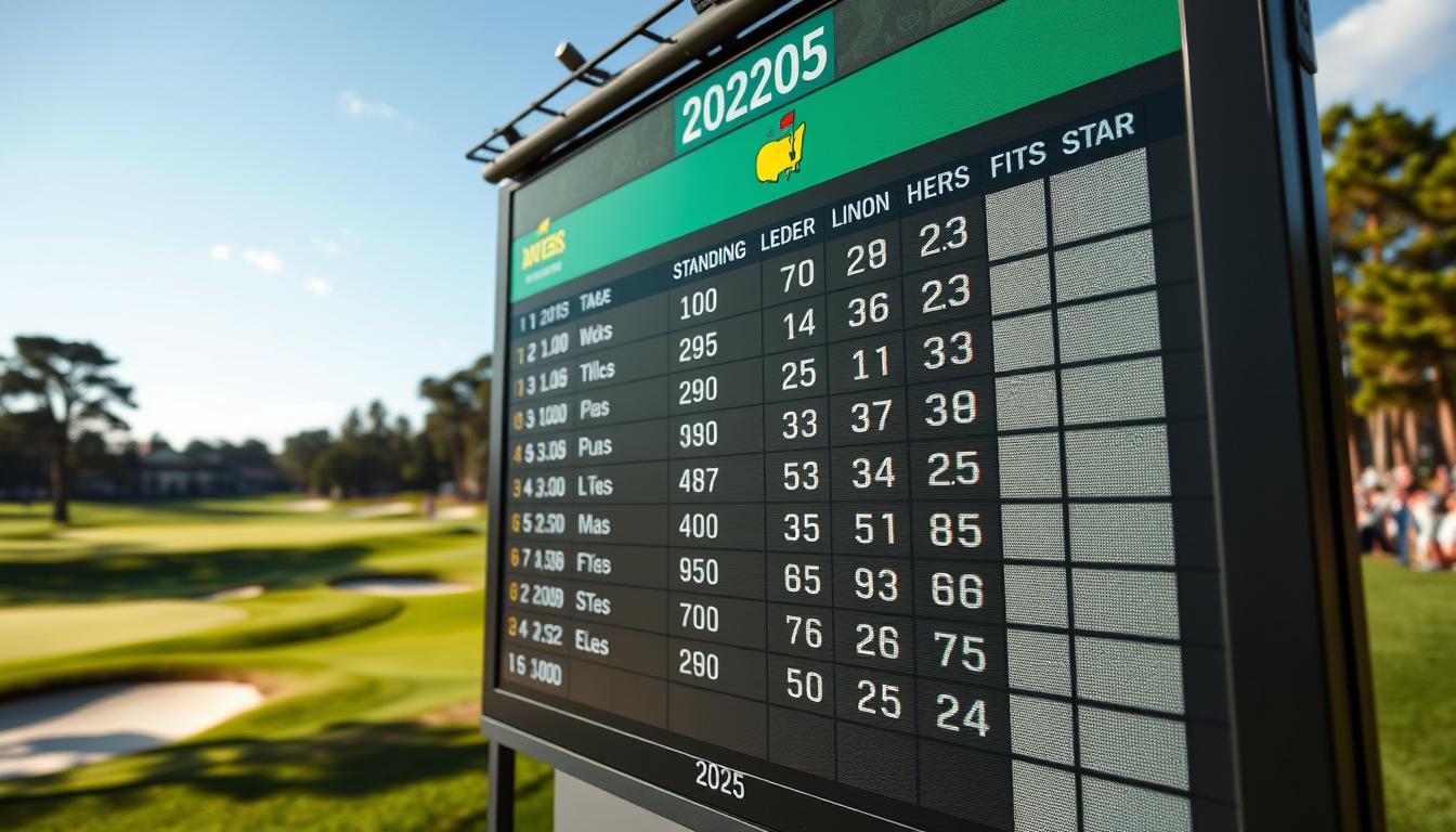 2025 Masters Leaderboard Update