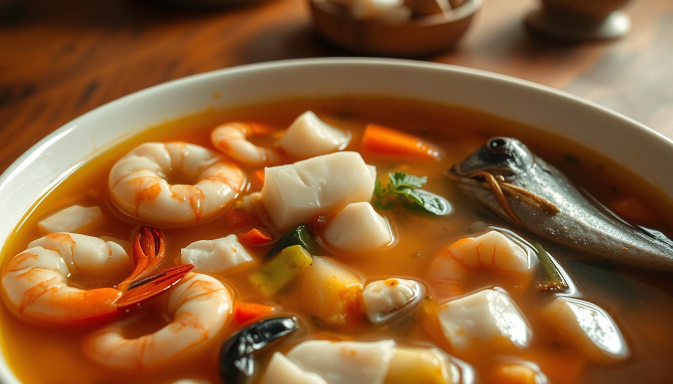 sopa de pescado deliciosa