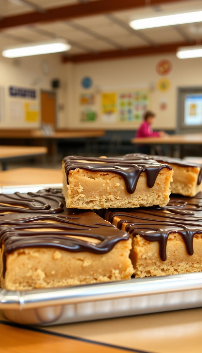 Lunch Lady Peanut Butter Bars