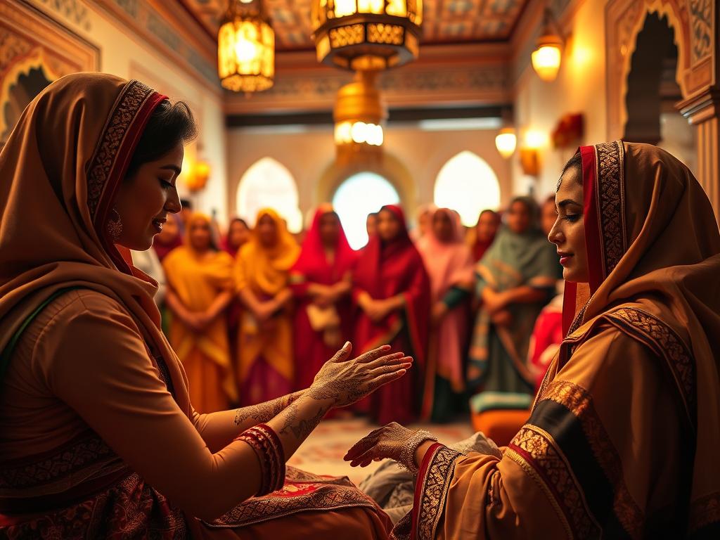 Moroccan wedding rituals henna ceremony
