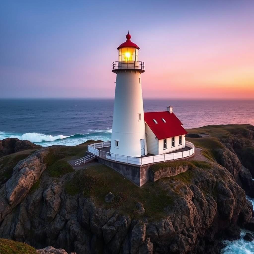 Historic lighthouse accommodation on Pacific Coast