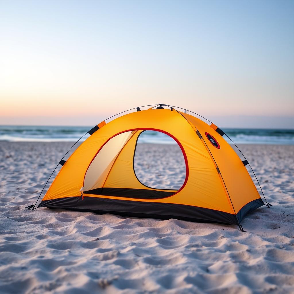 Barraca de camping leve e compacta ideal para acampar na Praia do Sono em Paraty
