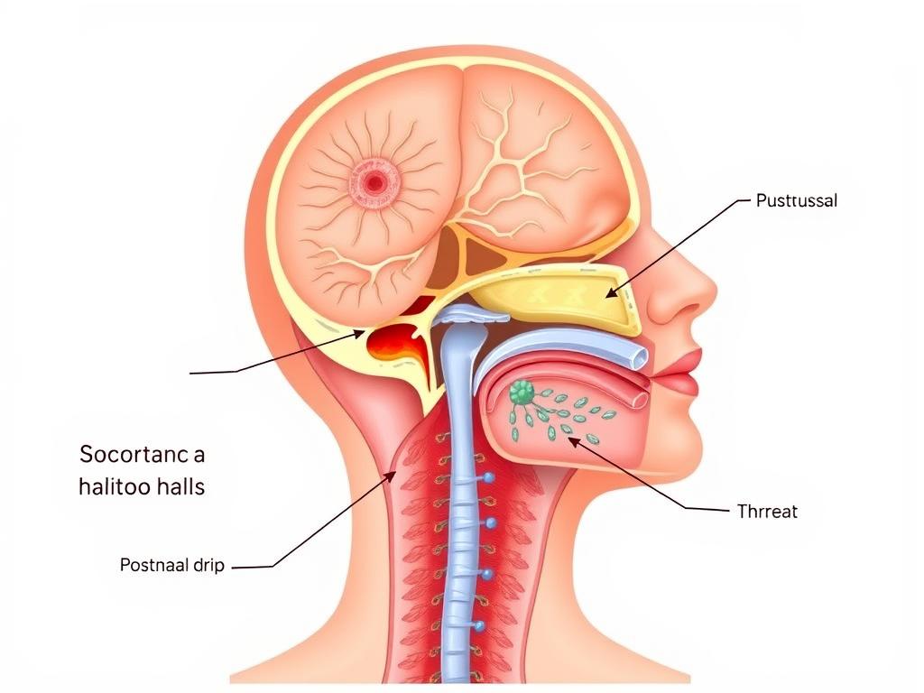Sinus infection contributing to halitosis