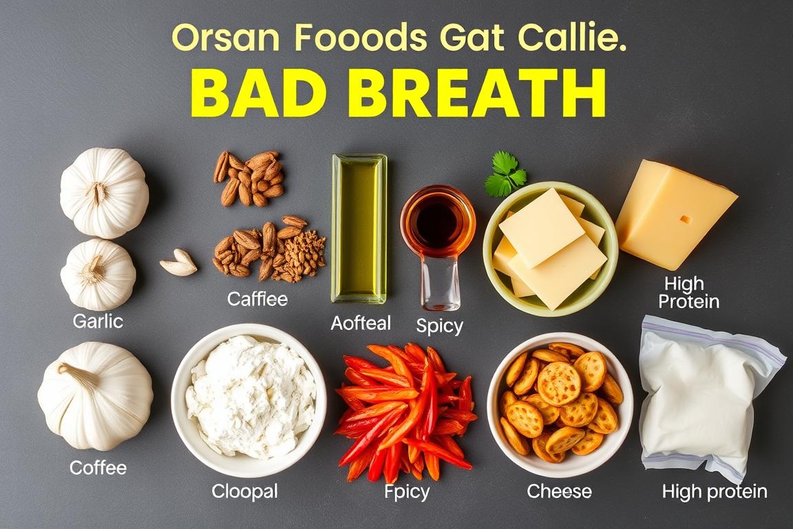 Foods that commonly cause bad breath