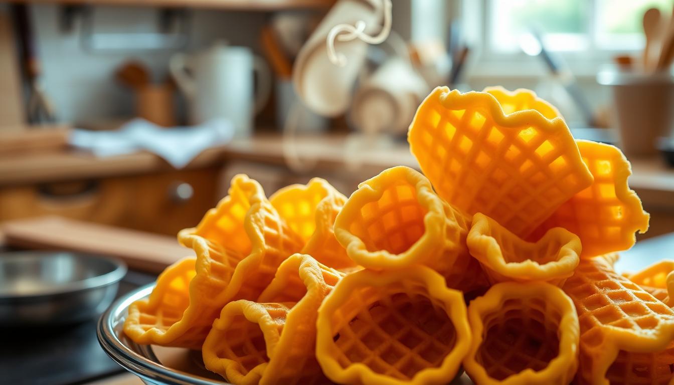homemade waffle cones