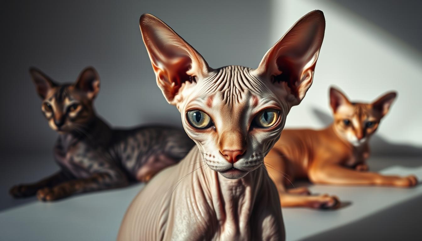 Sphynx Katze Variationen
