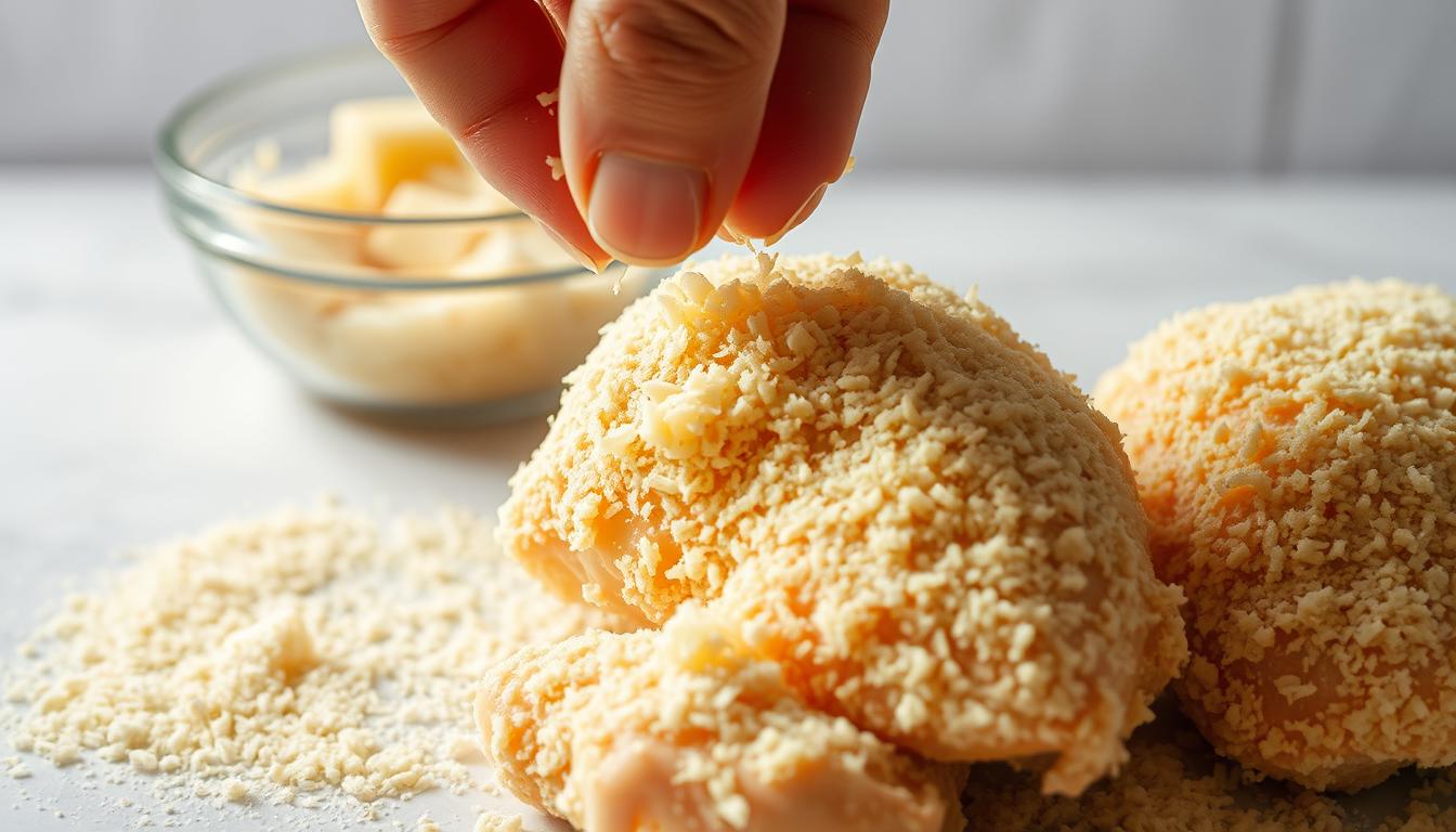 Crispy Parmesan Chicken Coating Process