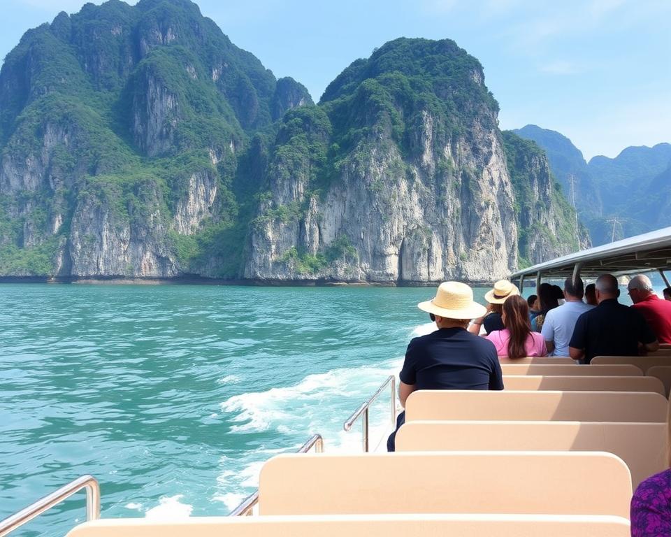 Du khách tham quan Vịnh Hạ Long - Bất Động Sản Quảng Ninh