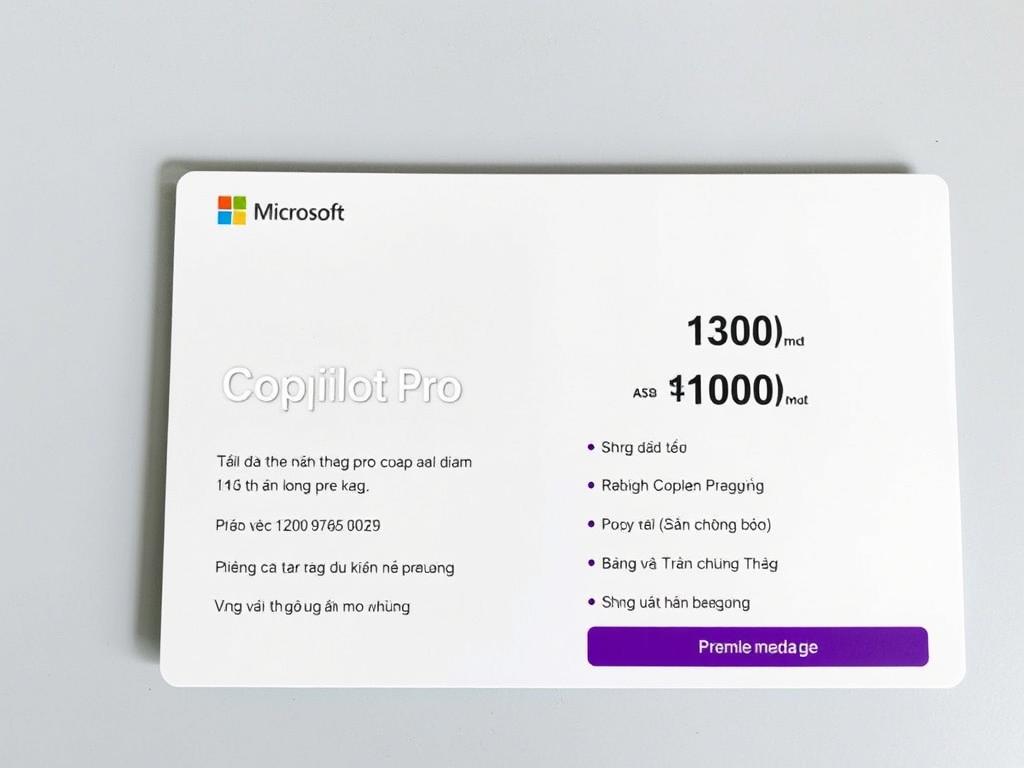 Gói tài khoản Copilot Pro 12 tháng