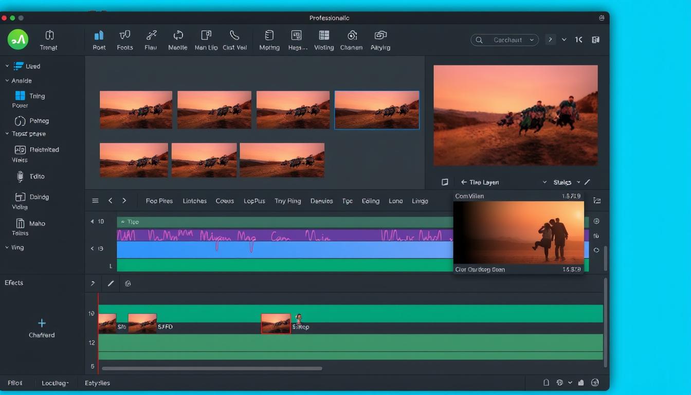Giao diện CapCut với nhiều hiệu ứng và công cụ chỉnh sửa video chuyên nghiệp