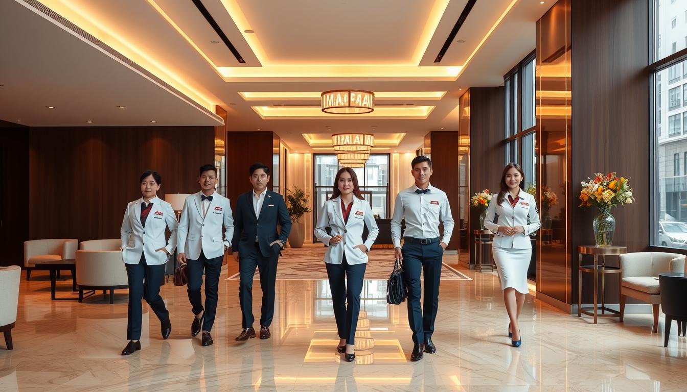 Đồng Phục Công Ty Bền đẹp - Có xuất VAT theo yêu cầu 14 đồng phục khách sạn và văn phòng đẹp