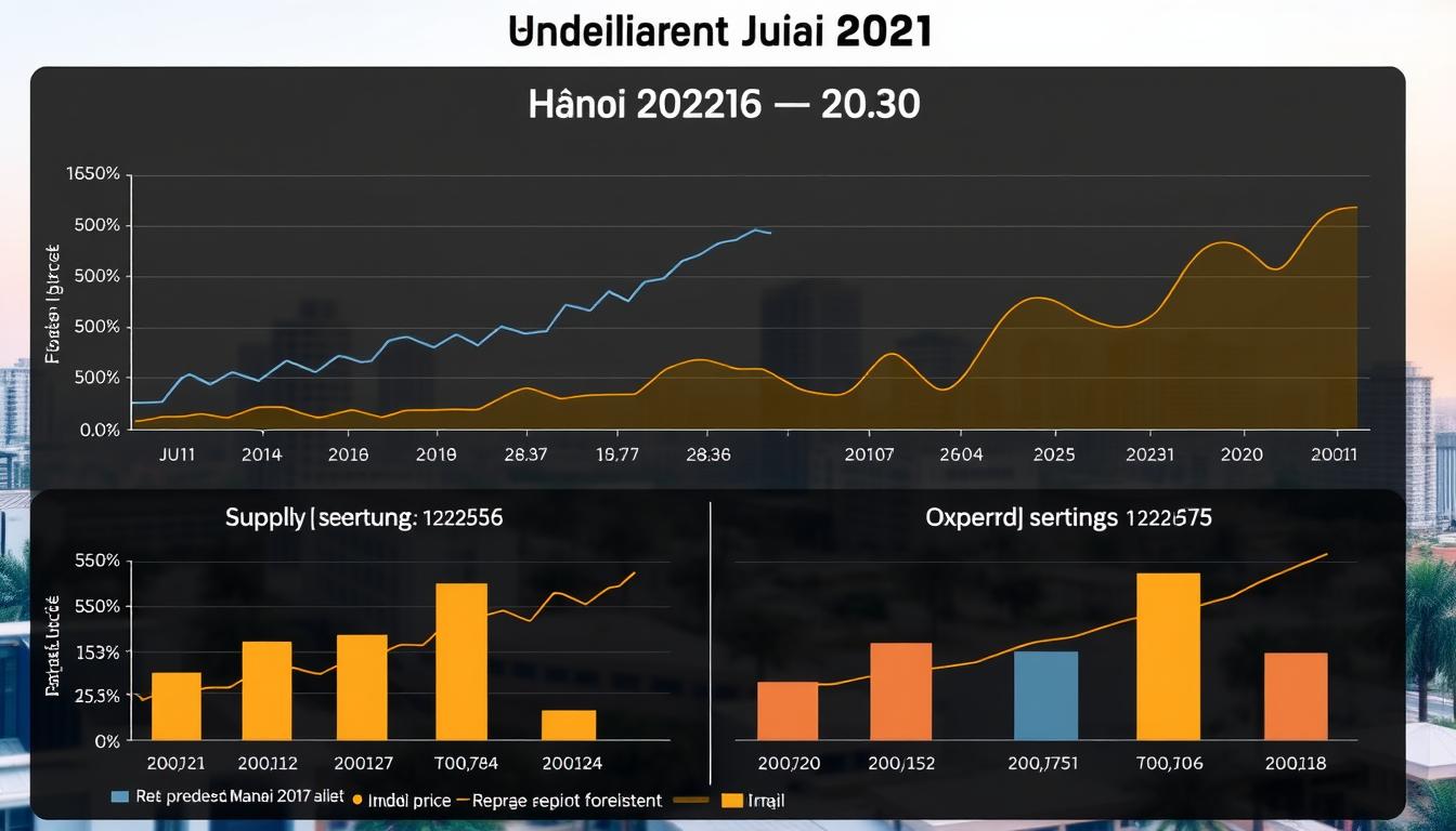 Biểu đồ dự báo thị trường bất động sản Hà Nội giai đoạn 2025-2030