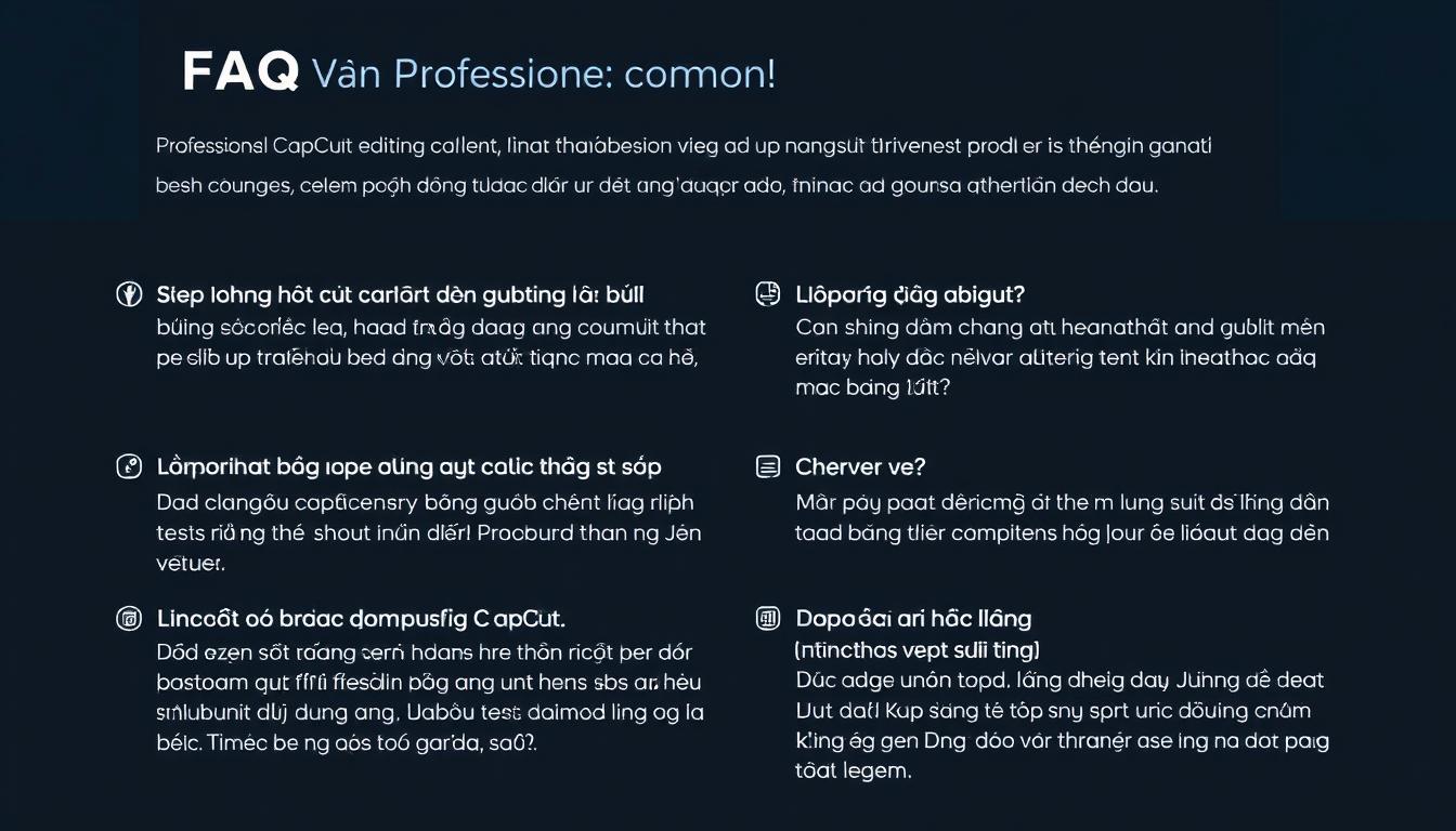 Các câu hỏi thường gặp về dịch vụ Team Edit CapCut chuyên nghiệp