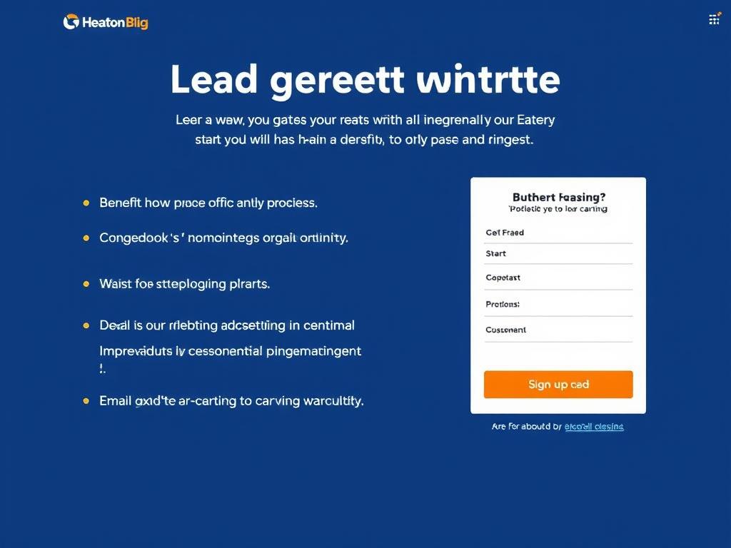 Landing page thu thập lead với form đăng ký