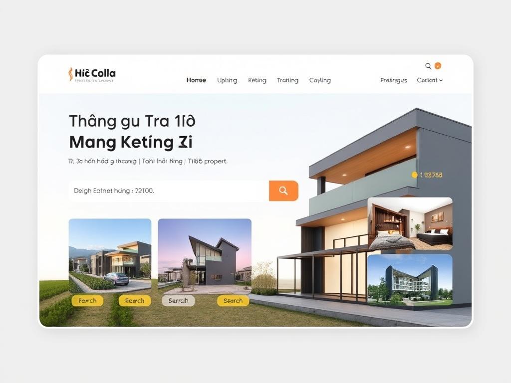 Thiết kế web cho công ty bất động sản