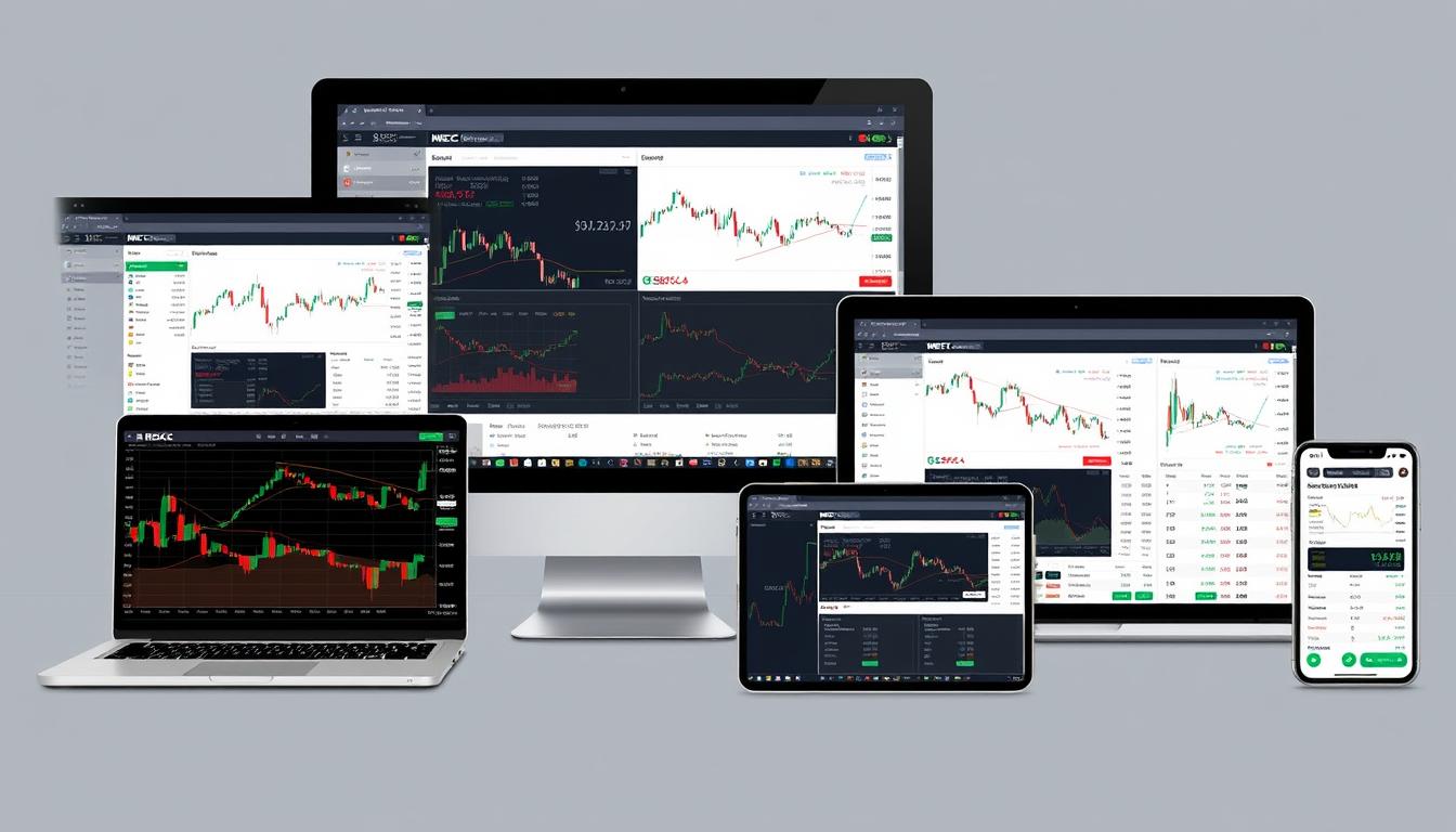 MEXC trading dashboard on multiple devices showing the complete ecosystem