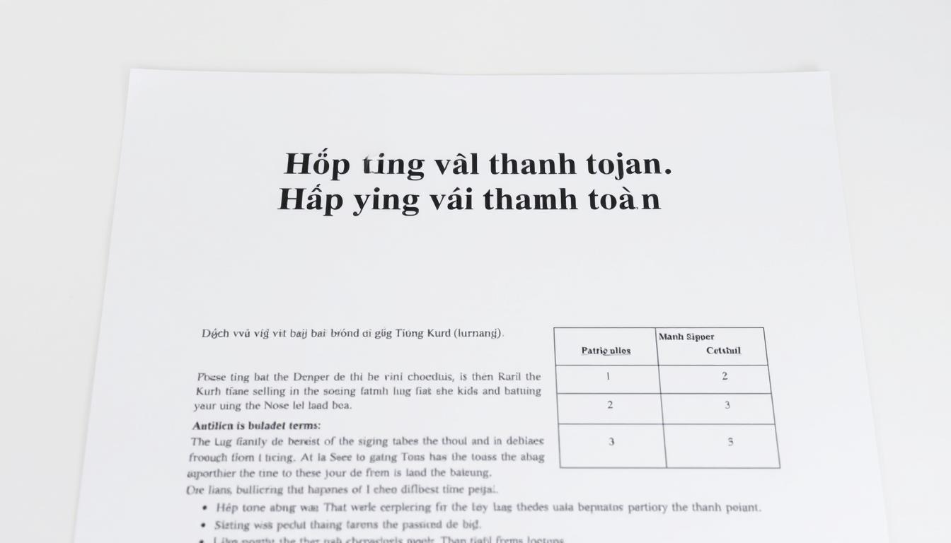 thủ tục hợp đồng dịch vụ