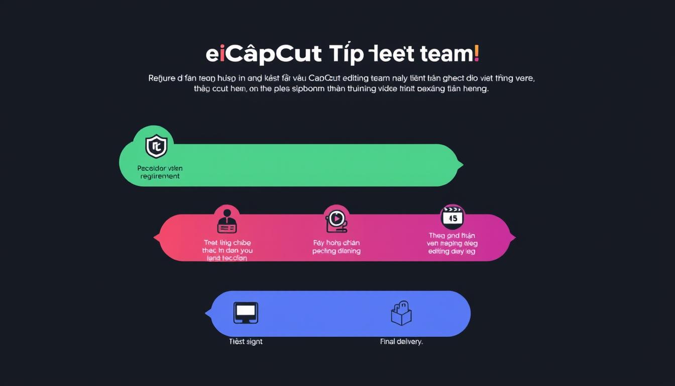 Quy trình làm việc của Team Edit CapCut chuyên nghiệp từ nhận yêu cầu đến bàn giao