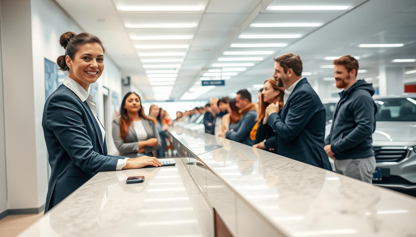car rental counter