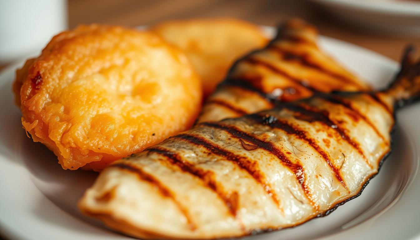 pempek dengan ikan tenggiri