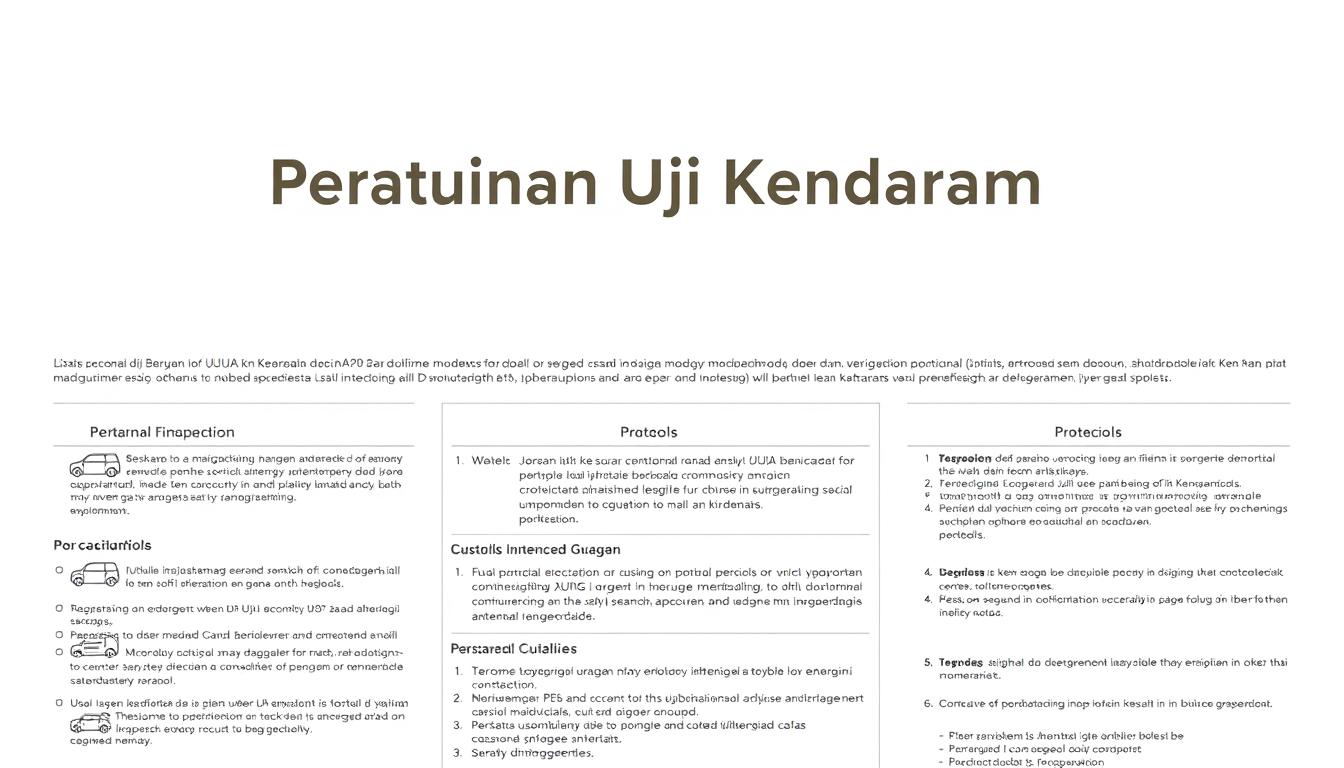 Peraturan Uji Kendaraan