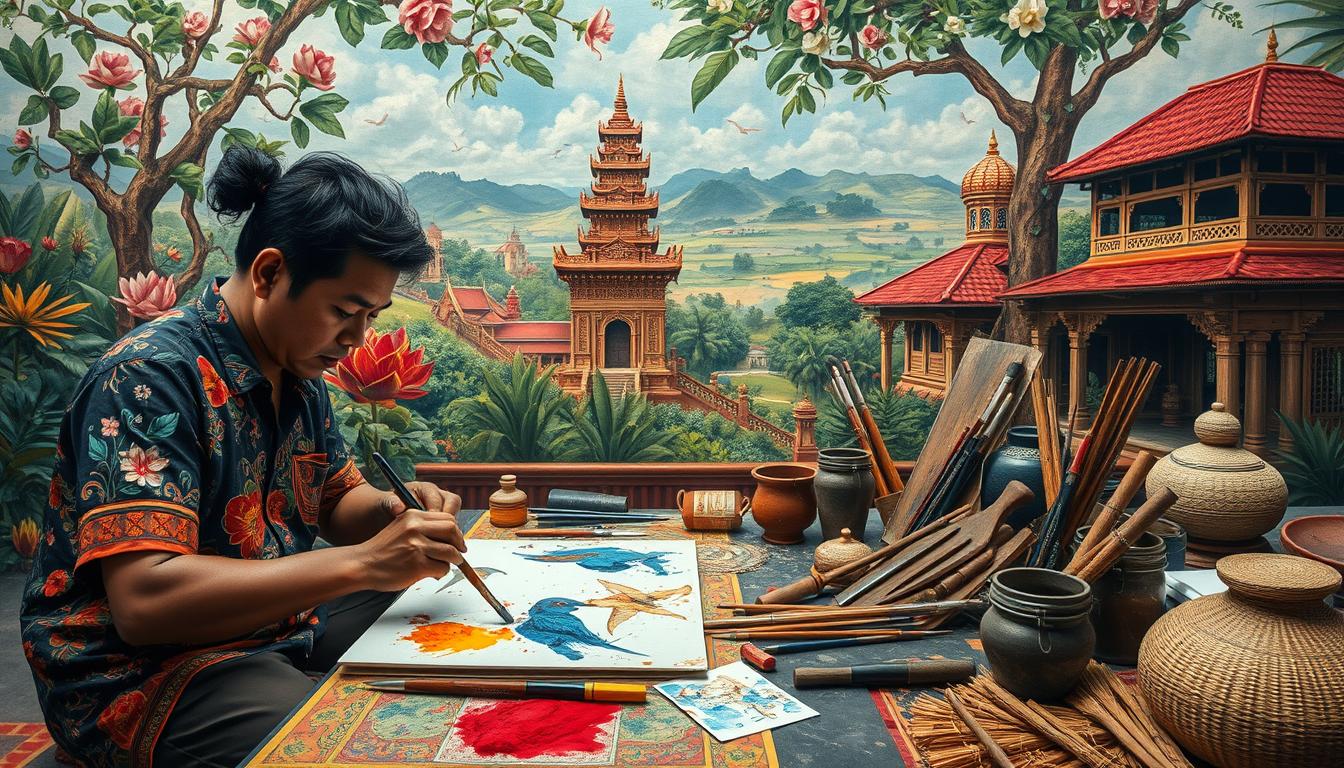 teknik lukis