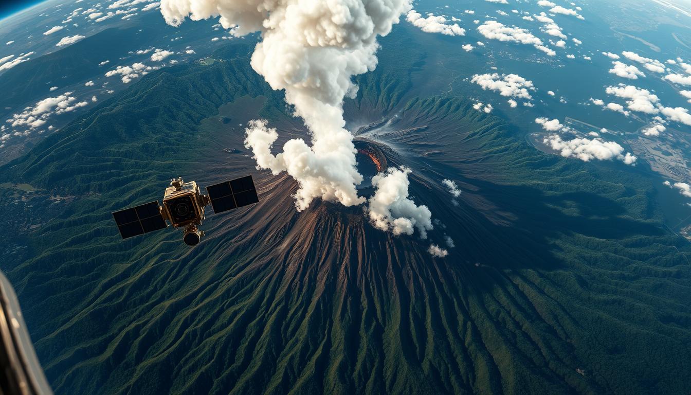 Pemantauan Gunung Berapi dengan Satelit