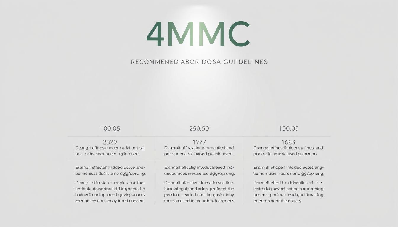 4MMC dosage guidelines