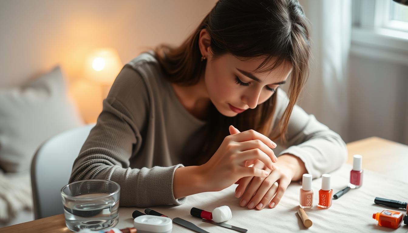 at-home manicure