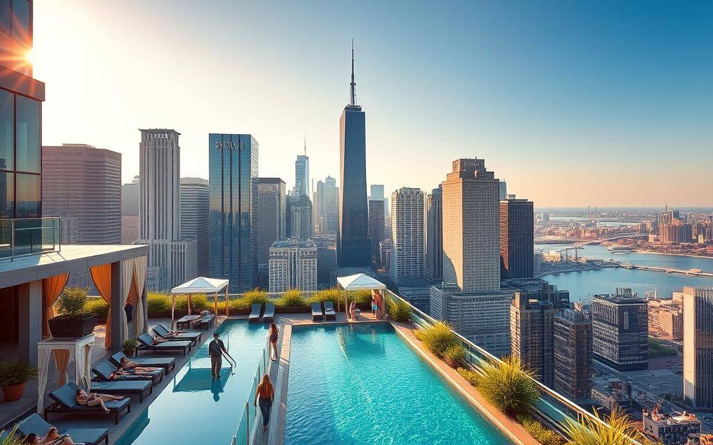 luxury hotels with rooftop pools in Chicago