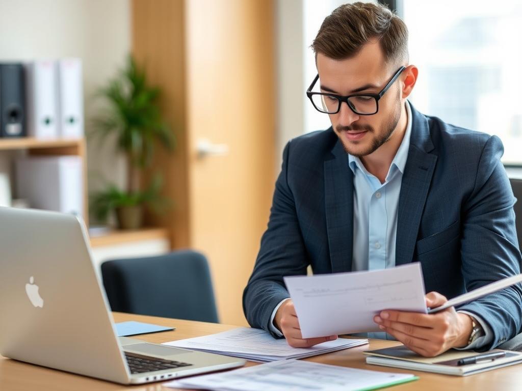 Proactive preparation helps employees navigate probation successfully Employee preparing for a probation review with notes and performance data