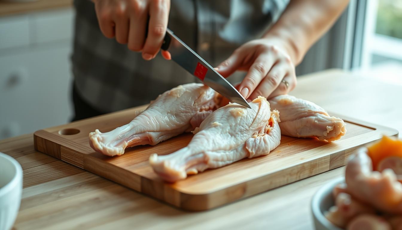 preparing turkey necks