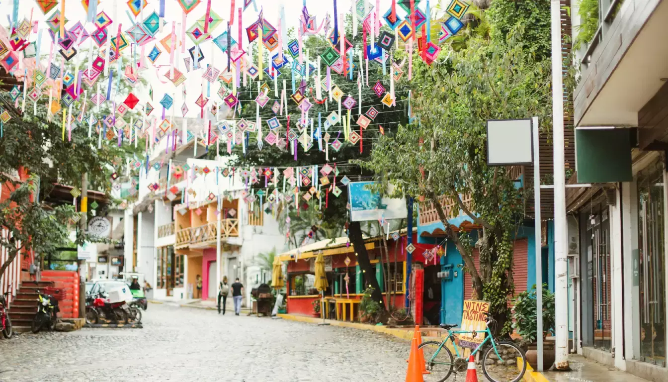 Colorful streets of Sayulita 