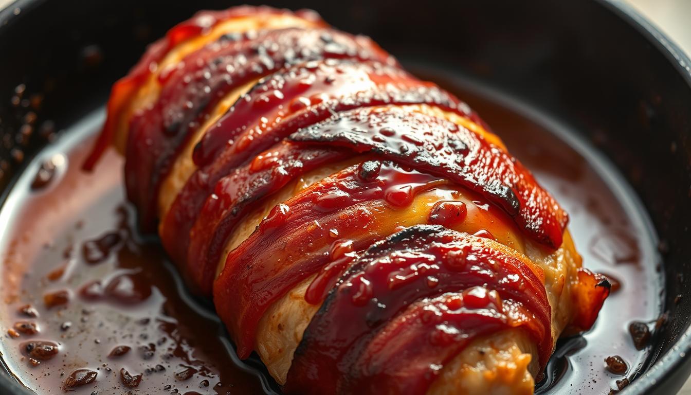 Bacomn Wrapped Glazed Chicken Recipe