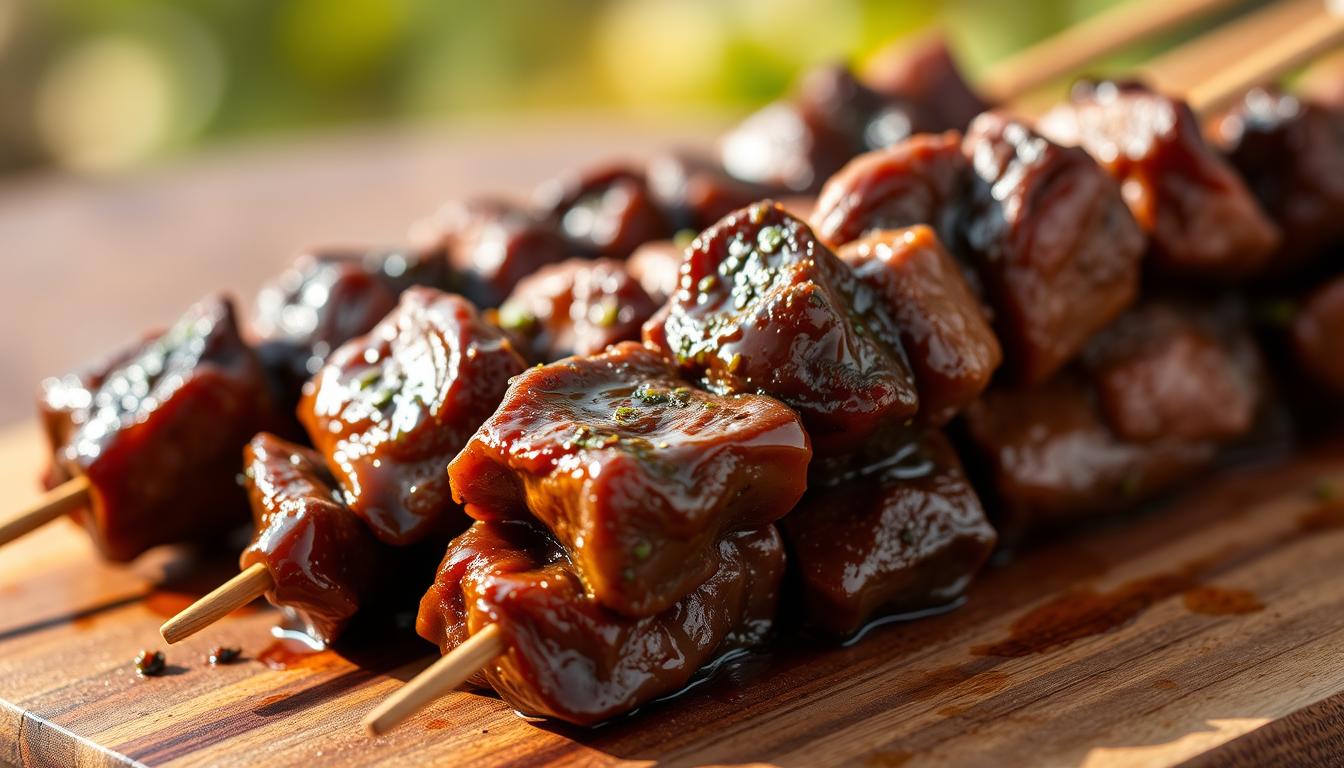mini marinated Beef Skewers Recipe