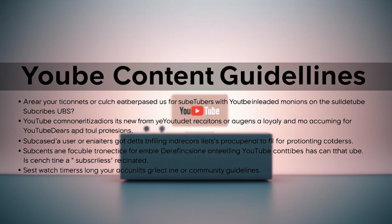 diretrizes de conteúdo YouTube