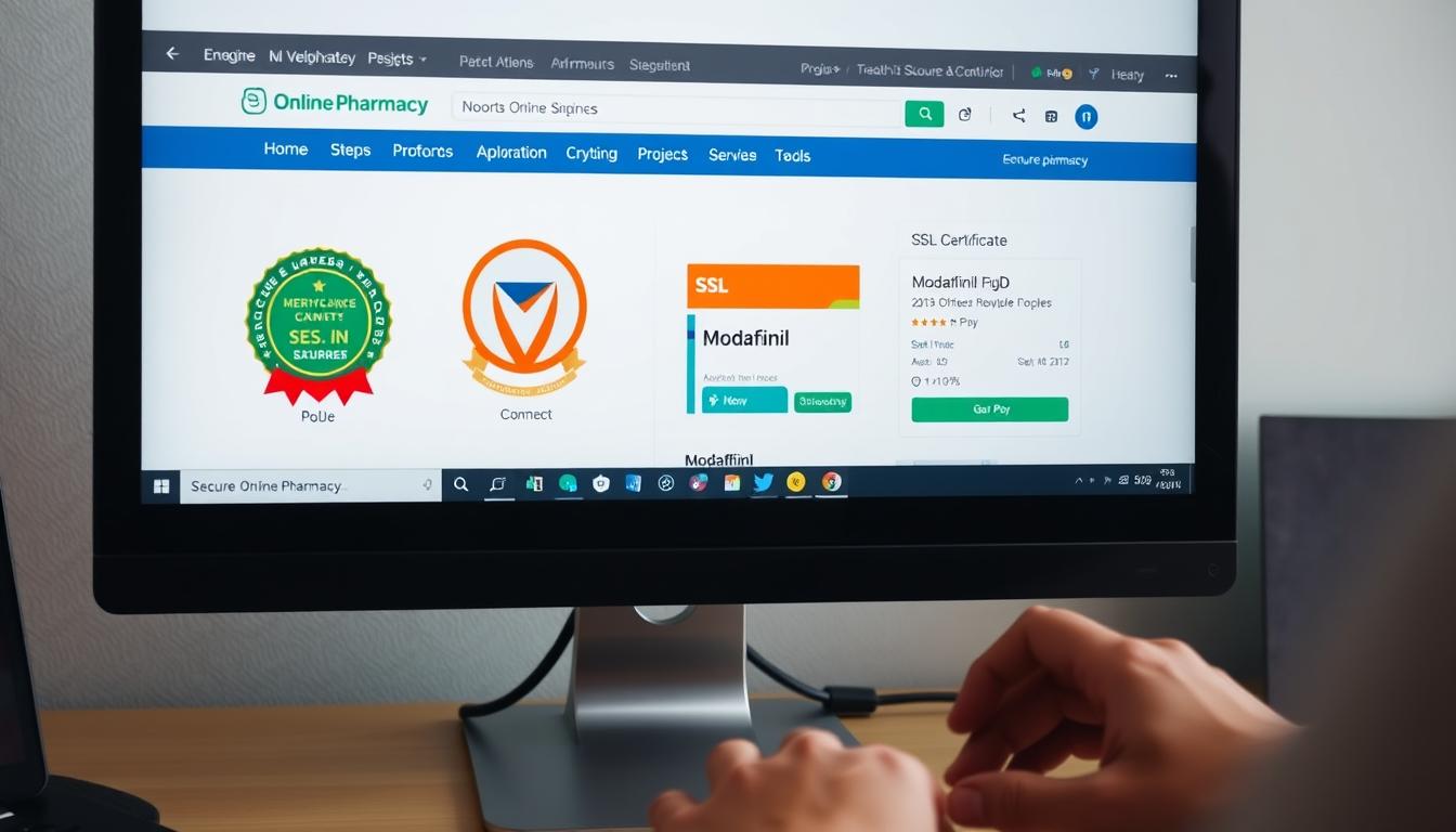 Secure online pharmacy verification process for buying modafinil online