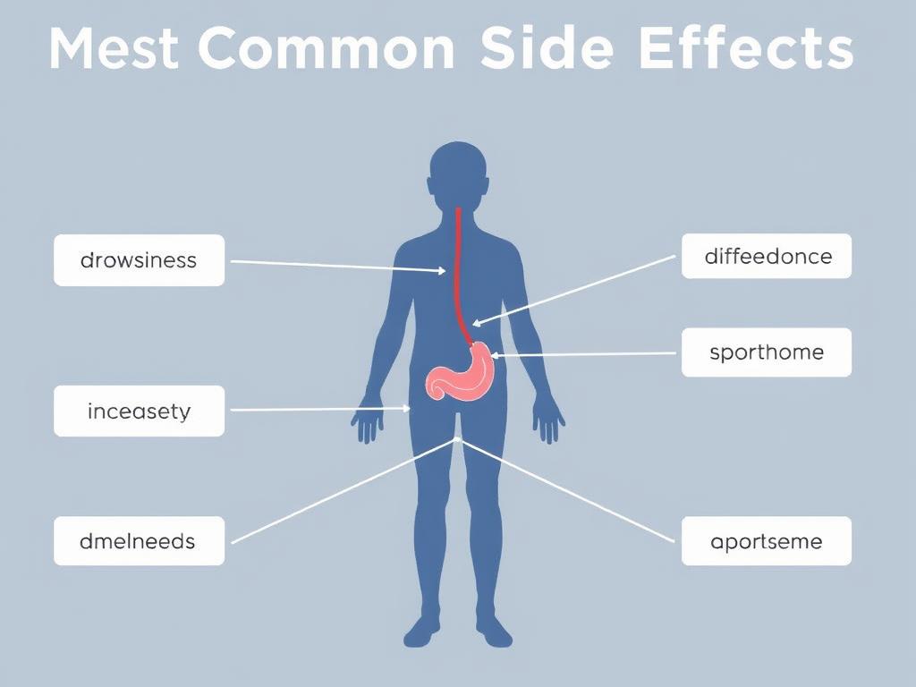 Visual representation of common Seroquel side effects