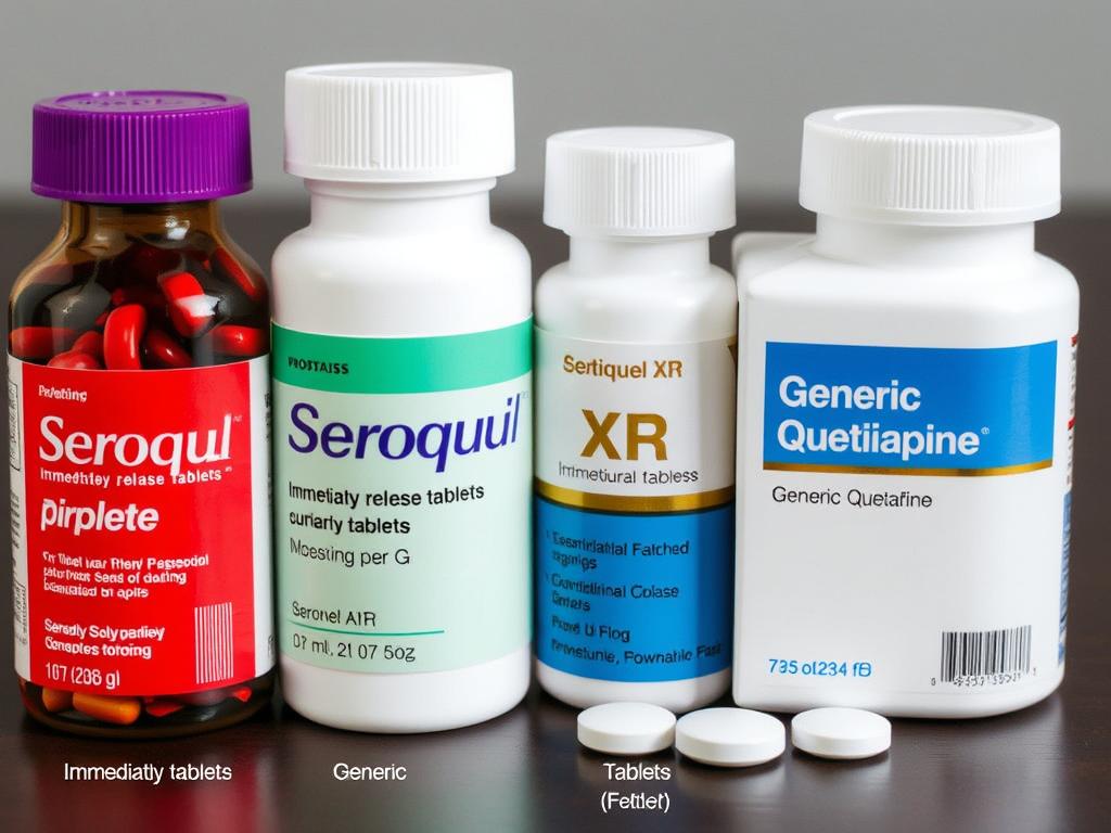 Different forms of Seroquel and generic quetiapine available when you buy Seroquel online