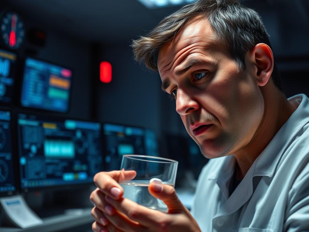 Person working night shift taking Provigil to stay alert