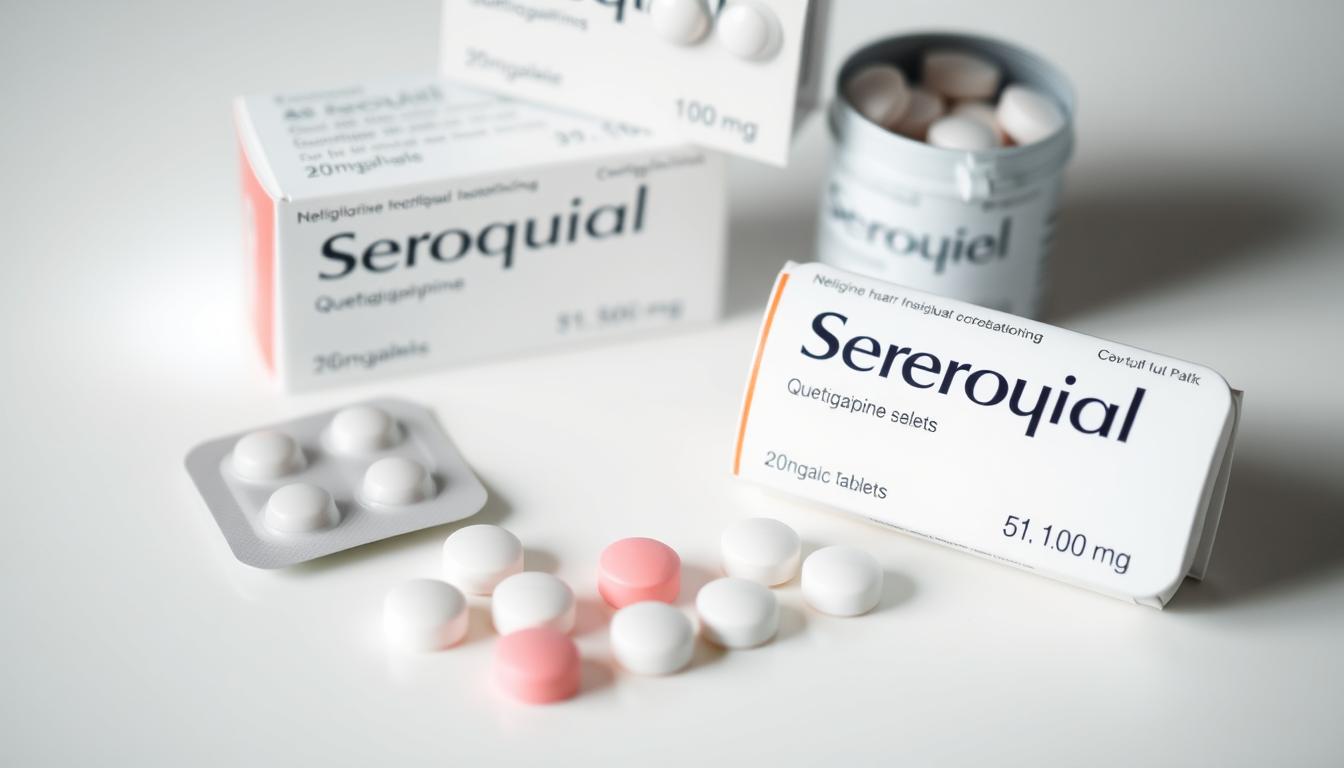 Seroquel (quetiapine) tablets and packaging showing different dosage options for those who buy Seroquel online