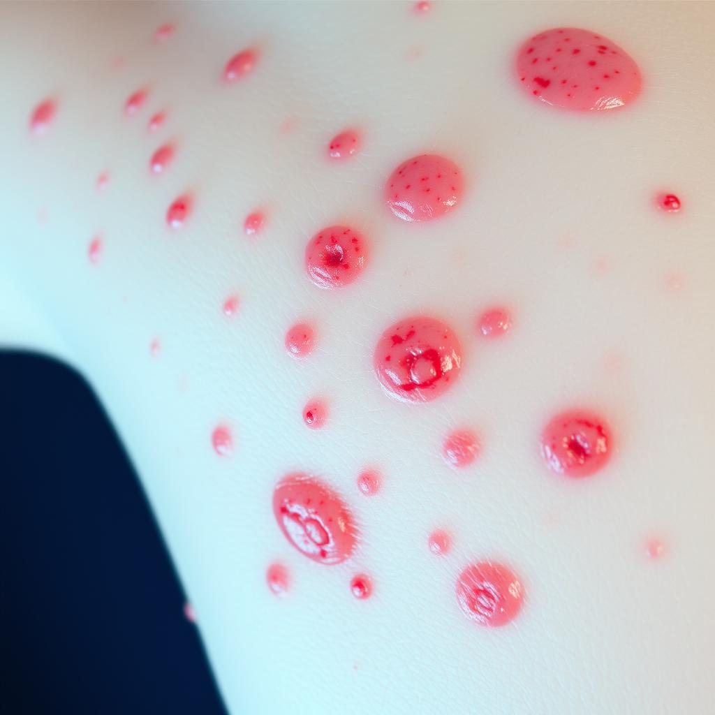 Person with chickenpox symptoms that can be treated when you buy Zovirax online