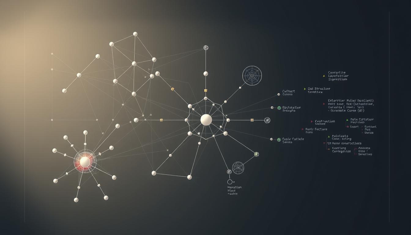 An intricate data structure blueprint, with geometric shapes and dynamic lines intertwining to form a complex, yet visually striking composition. In the foreground, a central node pulsates with energy, surrounded by a constellation of interconnected nodes and edges. The middle ground showcases various data structure strategies, each represented by distinct, color-coded shapes and patterns. The background subtly fades into a muted, yet refined color palette, creating a sense of depth and balance. Sophisticated lighting casts dramatic shadows, adding depth and dimension to the scene. Rendered in a sleek, modern style, this image conveys the power and elegance of effective data structure strategies. MyHomeworkWriter myhomeworkwriter.com