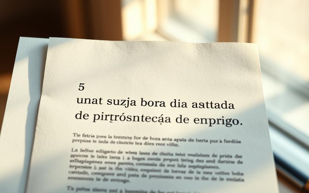 carta de apresentação