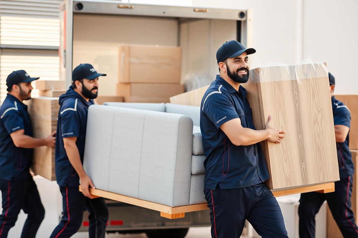 فريق متخصص في نقل عفش جدة يعمل بتناسق وكفاءة عالية