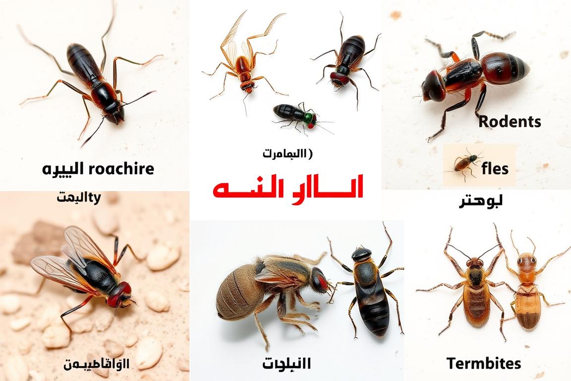 أنواع مختلفة من الحشرات التي تنتشر في منازل الرياض