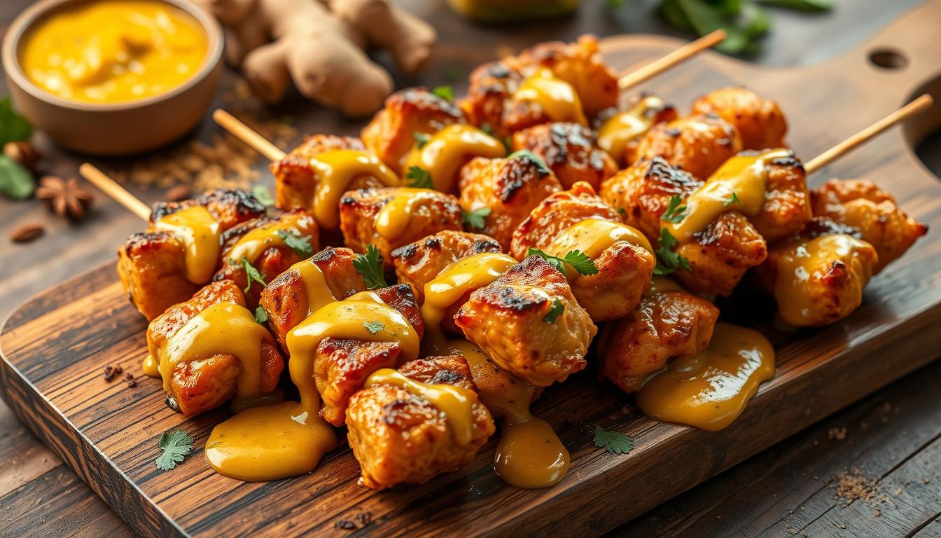 butter chicken skewers