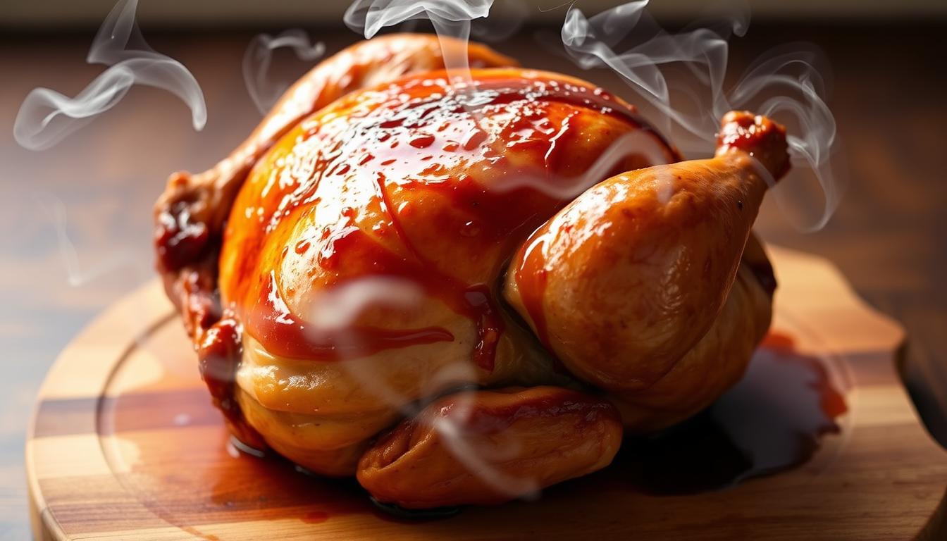 traeger smoked whole chicken