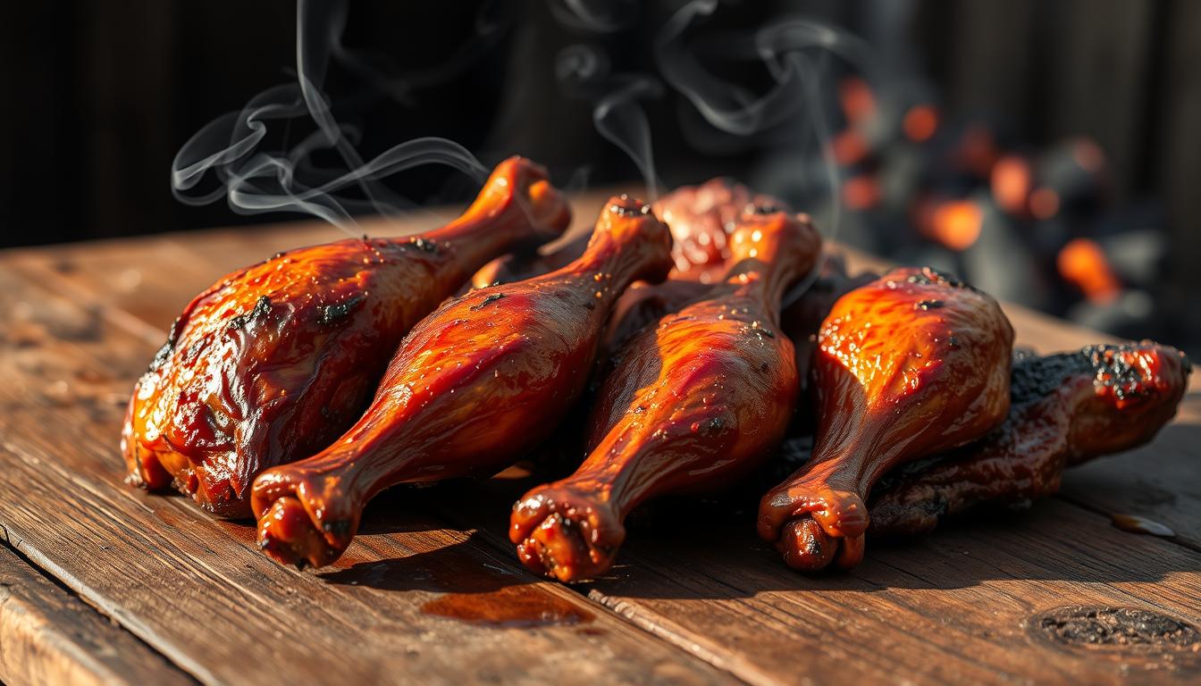 smoked chicken legs